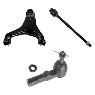TRQ® - Front Passenger Side Lower Control Arm and Tie Rod End Kit