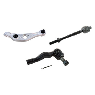 TRQ® - Front Passenger Side Lower Control Arm and Tie Rod End Kit