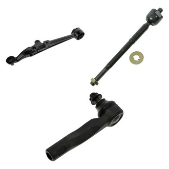 TRQ® - Front Passenger Side Lower Control Arm and Tie Rod End Kit