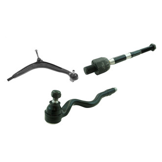 TRQ® - Front Passenger Side Lower Control Arm with Ball Joint and Tie Rod End Kit