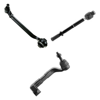 TRQ® - Front Passenger Side Lower Control Arm with Ball Joint and Tie Rod End Kit