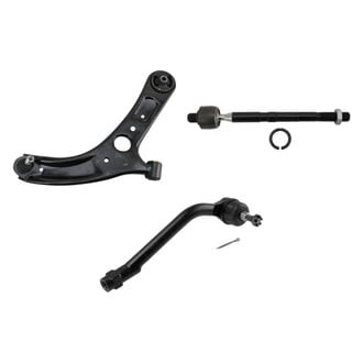 TRQ® - Front Passenger Side Lower Control Arm with Ball Joint and Tie Rod End Kit