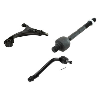 TRQ® - Front Passenger Side Lower Control Arm and Tie Rod End Kit