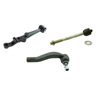 TRQ® - Front Passenger Side Lower Control Arm and Tie Rod End Kit