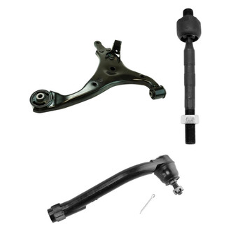 TRQ® - Front Passenger Side Lower Control Arm and Tie Rod End Kit