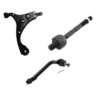 TRQ® - Front Passenger Side Lower Control Arm and Tie Rod End Kit