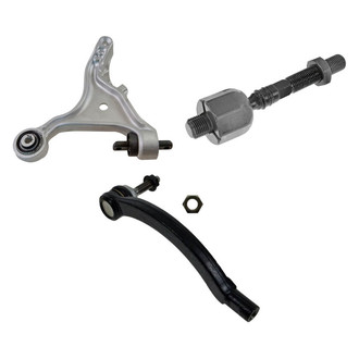TRQ® - Front Passenger Side Lower Control Arm and Tie Rod End Kit
