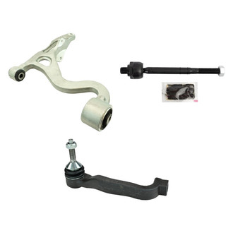 TRQ® - Front Passenger Side Lower Control Arm and Tie Rod End Kit
