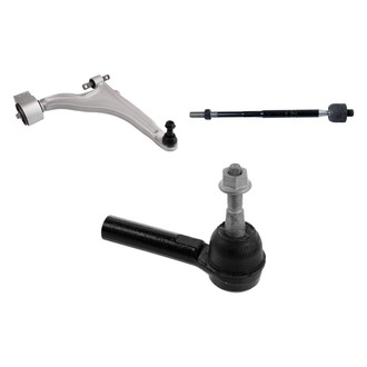 TRQ® - Front Passenger Side Lower Control Arm with Ball Joint and Tie Rod End Kit