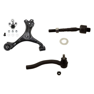 TRQ® - Front Passenger Side Lower Control Arm and Tie Rod End Kit