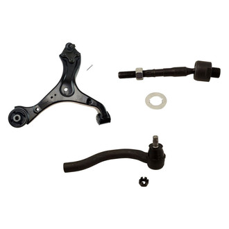 TRQ® - Front Passenger Side Lower Control Arm with Ball Joint and Tie Rod End Kit