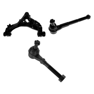 TRQ® - Front Passenger Side Lower Control Arm with Ball Joint and Tie Rod End Kit