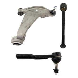 TRQ® - Front Passenger Side Lower Control Arm with Ball Joint and Tie Rod End Kit