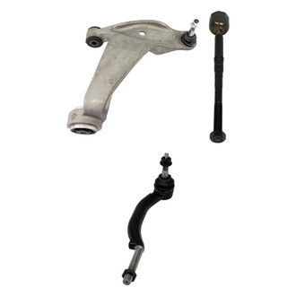 TRQ® - Front Passenger Side Lower Control Arm with Ball Joint and Tie Rod End Kit