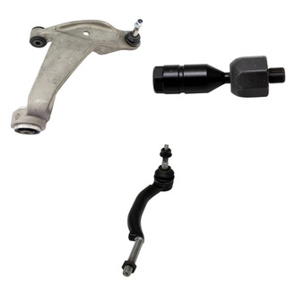 TRQ® - Front Passenger Side Lower Control Arm with Ball Joint and Tie Rod End Kit