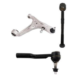 TRQ® - Front Passenger Side Lower Control Arm with Ball Joint and Tie Rod End Kit