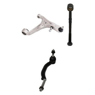 TRQ® - Front Passenger Side Lower Control Arm with Ball Joint and Tie Rod End Kit