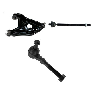 TRQ® - Front Passenger Side Lower Control Arm with Ball Joint and Tie Rod End Kit