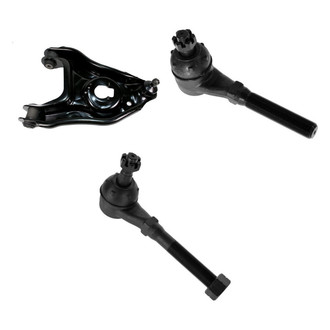 TRQ® - Front Passenger Side Lower Control Arm with Ball Joint and Tie Rod End Kit