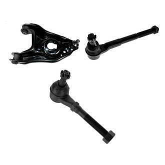 TRQ® - Front Passenger Side Lower Control Arm with Ball Joint and Tie Rod End Kit