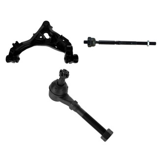 TRQ® - Front Passenger Side Lower Control Arm with Ball Joint and Tie Rod End Kit