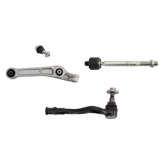 TRQ® - Front Passenger Side Lower Control Arm and Tie Rod End Kit