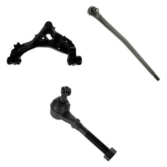 TRQ® - Front Passenger Side Lower Control Arm with Ball Joint and Tie Rod End Kit