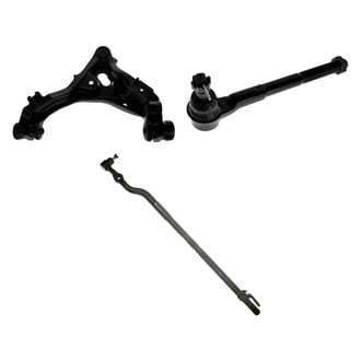 TRQ® - Front Passenger Side Lower Control Arm with Ball Joint and Tie Rod End Kit