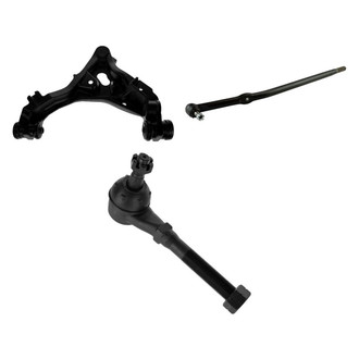 TRQ® - Front Passenger Side Lower Control Arm with Ball Joint and Tie Rod End Kit