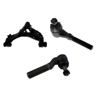 TRQ® - Front Passenger Side Lower Control Arm with Ball Joint and Tie Rod End Kit
