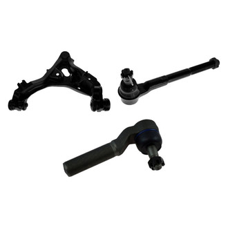 TRQ® - Front Passenger Side Lower Control Arm with Ball Joint and Tie Rod End Kit