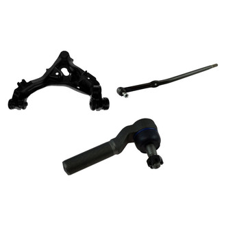 TRQ® - Front Passenger Side Lower Control Arm with Ball Joint and Tie Rod End Kit