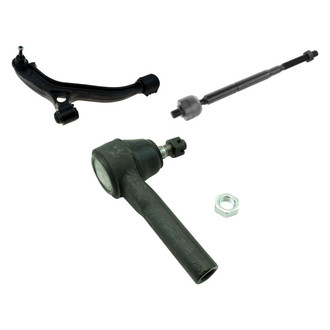 TRQ® - Front Passenger Side Lower Control Arm with Ball Joint and Tie Rod End Kit