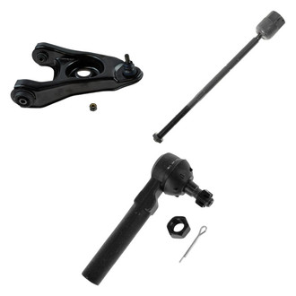 TRQ® - Front Passenger Side Lower Control Arm with Ball Joint and Tie Rod End Kit