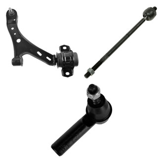 TRQ® - Front Passenger Side Lower Control Arm with Ball Joint and Tie Rod End Kit