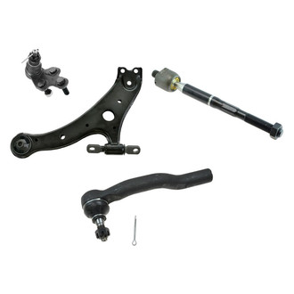 TRQ® - Front Passenger Side Lower Control Arm with Ball Joint and Tie Rod End Kit