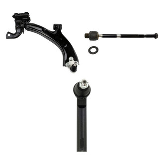 TRQ® - Front Passenger Side Lower Control Arm with Ball Joint and Tie Rod End Kit