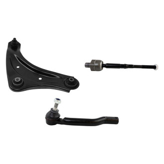 TRQ® - Front Passenger Side Lower Control Arm with Ball Joint and Tie Rod End Kit