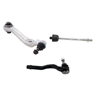 TRQ® - Front Passenger Side Lower Control Arm with Ball Joint and Tie Rod End Kit
