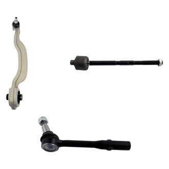 TRQ® - Front Passenger Side Lower Control Arm with Ball Joint and Tie Rod End Kit