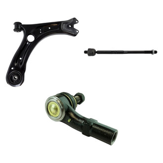 TRQ® - Front Passenger Side Lower Control Arm and Tie Rod End Kit