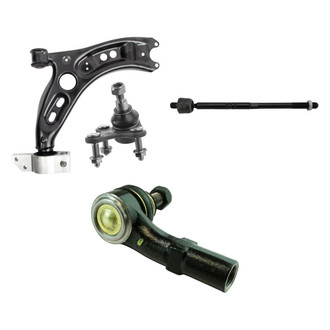 TRQ® - Front Passenger Side Lower Control Arm and Tie Rod End Kit
