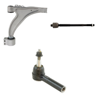 TRQ® - Front Passenger Side Lower Control Arm and Tie Rod End Kit