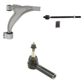 TRQ® - Front Passenger Side Lower Control Arm and Tie Rod End Kit