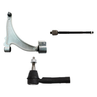 TRQ® - Front Passenger Side Lower Control Arm with Ball Joint and Tie Rod End Kit