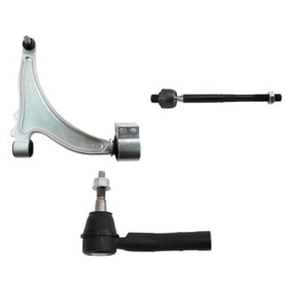 TRQ® - Front Passenger Side Lower Control Arm with Ball Joint and Tie Rod End Kit