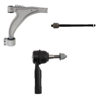 TRQ® - Front Passenger Side Lower Control Arm and Tie Rod End Kit