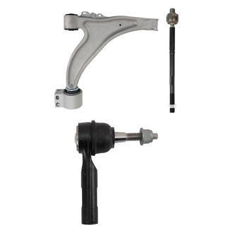 TRQ® - Front Passenger Side Lower Control Arm and Tie Rod End Kit