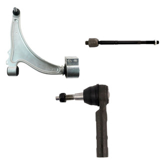 TRQ® - Front Passenger Side Lower Control Arm with Ball Joint and Tie Rod End Kit