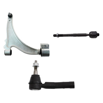 TRQ® - Front Passenger Side Lower Control Arm with Ball Joint and Tie Rod End Kit
